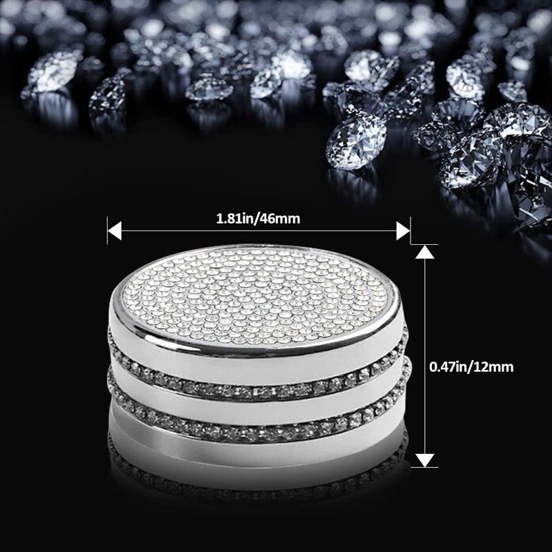 CUCHIYUN Bling Center Console Multimedia Knob Button Covers Parts Car