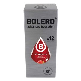 BOLERO – Strawberry Flavored, Sugar Free and Low Calorie Powdered Drink Mix, Makes 1/2 Gallon for Strong Flavor or 1 Gallon for Mild Flavor, 12 Large Sachets - Europe's Favorite Drink Mix