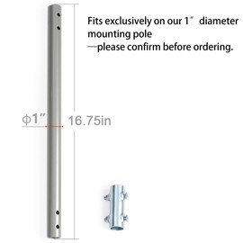 Extending Pole (1" Diameter, 16 3/4" Arm Length)