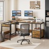 YITAHOME L Shaped Desk with Lift Top, 65" Adjustable Standing