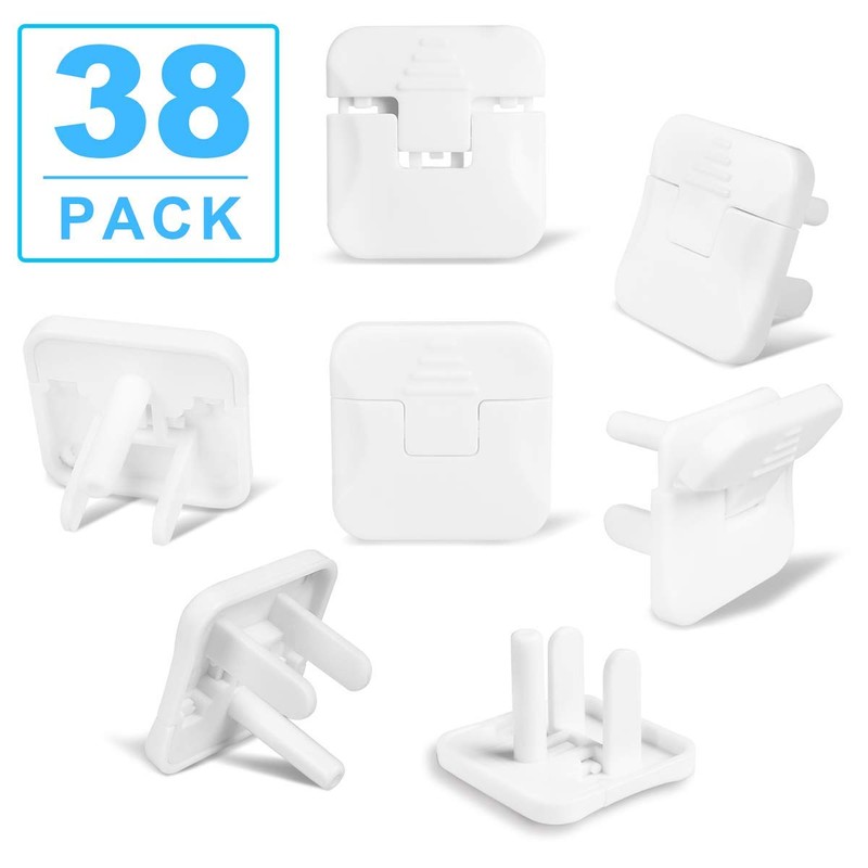 Outlet Covers Babepai 38-Pack White Child Proof Electrical Protector Safety