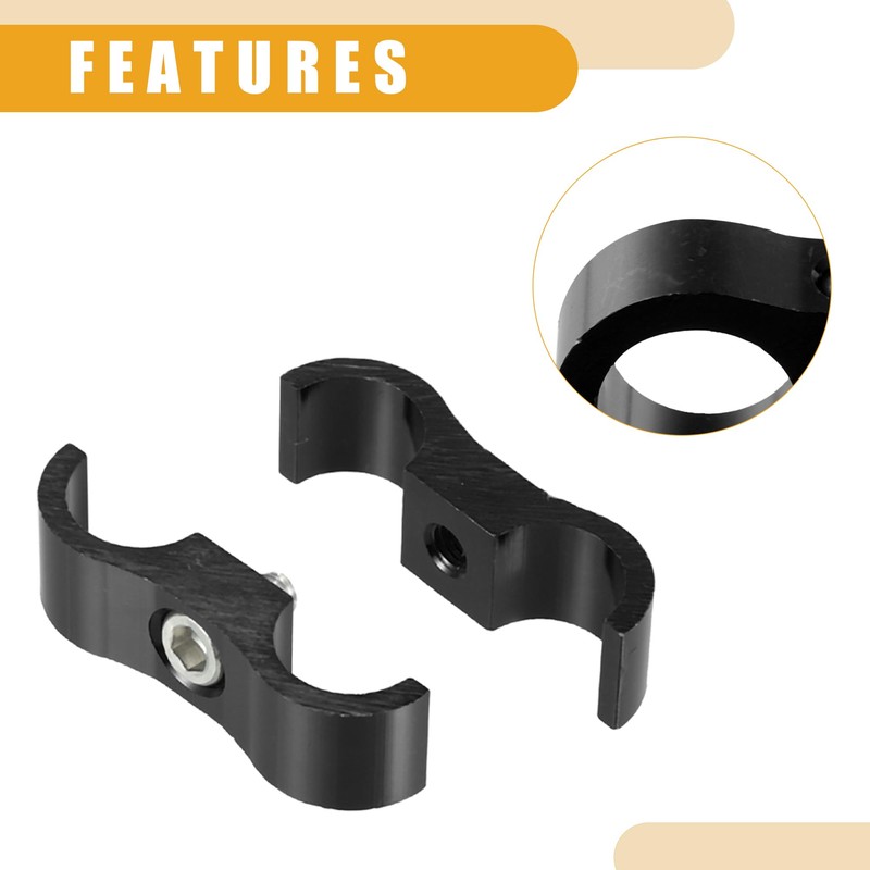 Partuto 1 Set An10 Universal Hose Separator Clamp - Aluminum