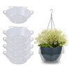 Idyllize 5 Piece of 10 Inch Clear Plastics Plant Saucers