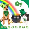 St Patricks Day Dog Bandanas - Lucky Shamrock Puppy Scarf