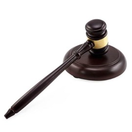 Accessotech Handcrafted Wooden Wood Lawyer Judge Gavel Sound Block Gift Set Auction House