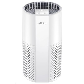 Afloia Air Purifier for Home, 4-in-1 Washable Filter for Allergies, Covers Up to 1076 ft², Quiet Operation, Auto Shut-Off & Night Light, Removes Pet Dander, Pollen, Dust, Mold, and Smoke, White,Pluto