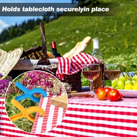 Rovedcity Beach Towel Clips Plastic Clothespins-Heavy Duty Clothes Pins for Beach Chair Pool Chair on Cruise Colorful Laundry Windproof Clamps Tablecloth Blankets Clothes Pegs 6 Colors