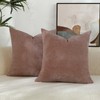 Qanatmz Blush Pink Chenille Decorative Couch Throw Pillow Covers, Soft