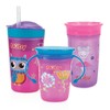 Nuby Paq. 3 vasos y snack and sip