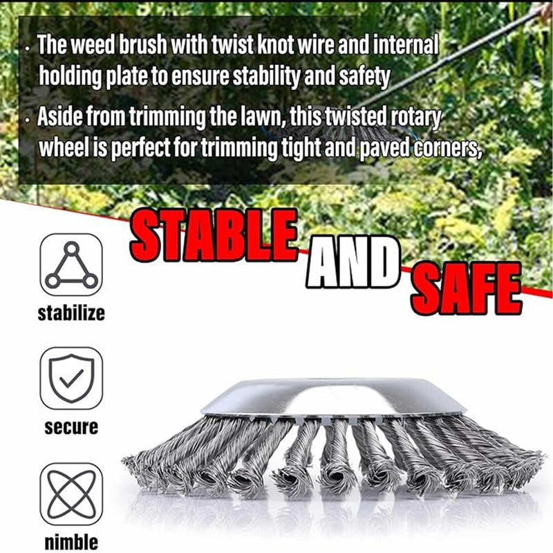XinPinHui 8 Inch Unbreakable Trimmer Blade for Weed Eater, Durable