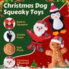 Newget Christmas Dog Toy with Squeaker, 3 Pack Dog Chew