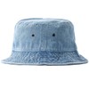 NEWHATTAN Bucket Hat Hat 18. Denim Light Blue, blue (light)