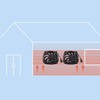 Solar Panel Fan Kit 15W 12V Exhaust Fan with 4.9ft