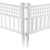 Gardenised QI003741.WL Garden Gate Patio Picket Fence Flower Bed Border