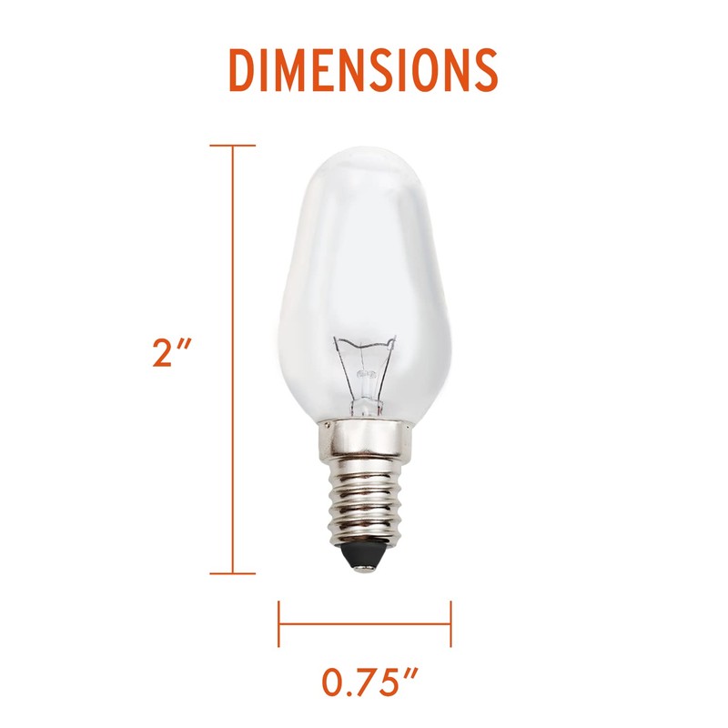 The Body Source Himalayan Salt Lamp Bulb Replacement 2 Pack