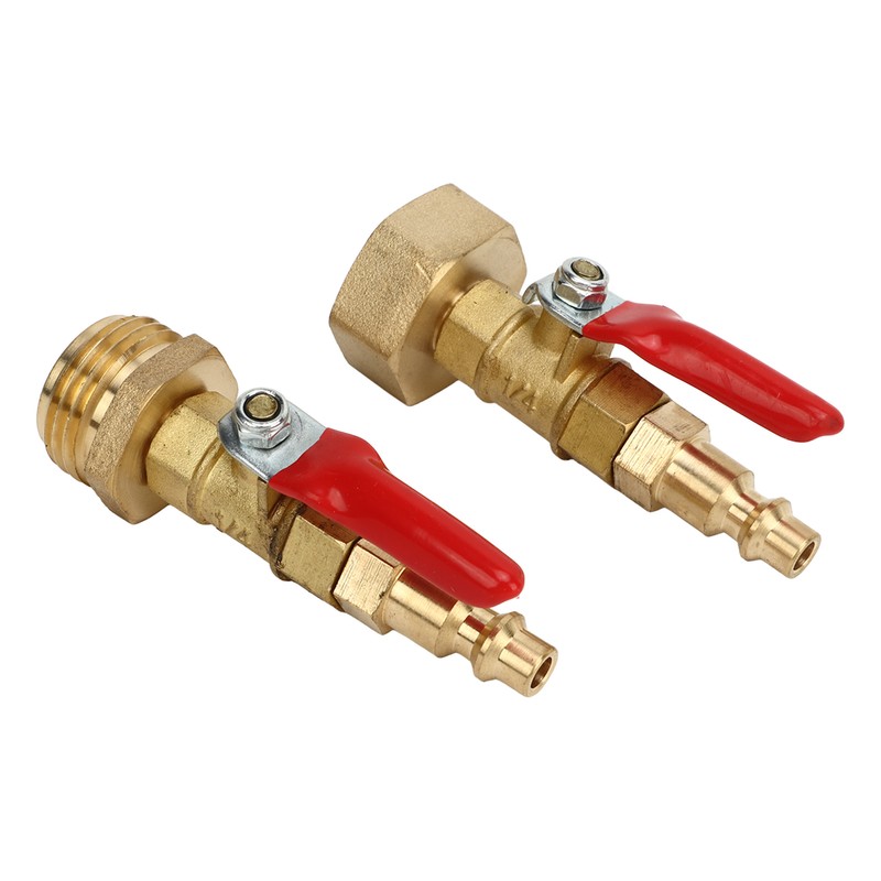 2pcs Brass Winterize Blowout Adapter 3/4 Internal and External Thread