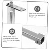 Operitacx 2pcs Zinc Alloy Freezer Door Hinges Replacement Kit for