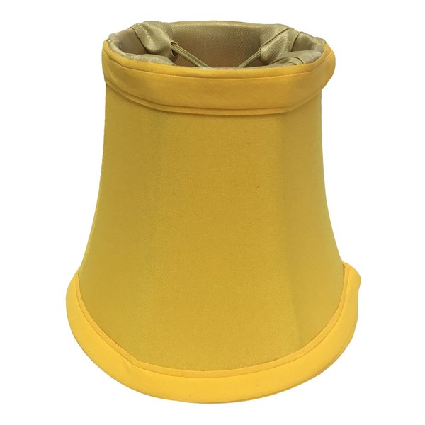 Royal Designs, Inc. True Bell Clip On Chandelier Shade CS-201YEL, Yellow, 3 x 5 x 4.5