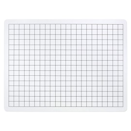 Pacon® Grid Whiteboard, 2-Sided, 1/2" Grid/Plain, 1/2" Grid Ruled 9" x 12", 25 Boards