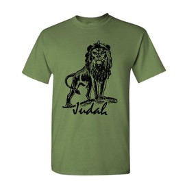Live Nice Lion of Judah - Christian Jesus Christ god Tee Shirt T-Shirt, 2XL, Army