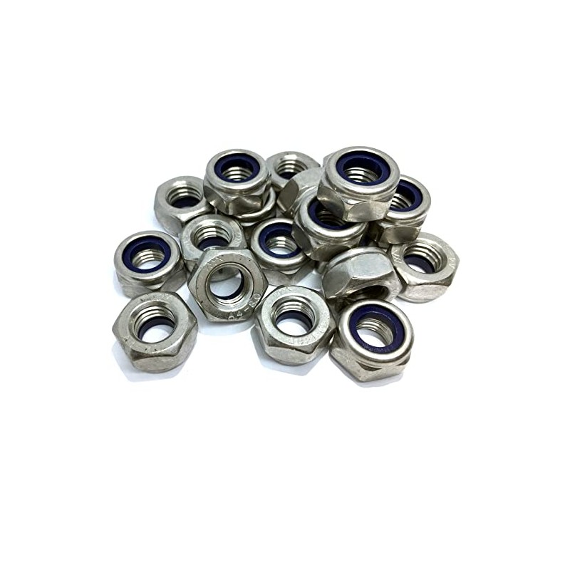 M10 Nylon Locking Nut DIN985 Type T, A4 (316) Stainless