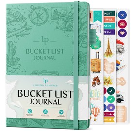 Legend Bucket List Journal – The Ultimate Notebook to Plan Adventures, Travels, Goals & Experiences – Bucketlist Book for Couples (Aquamarine)