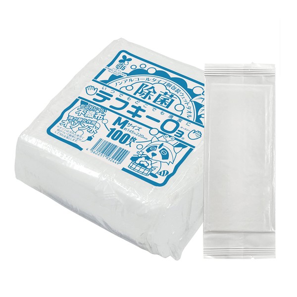 Itadashi TEF0032322 Flat Hot Towels, Antibacterial, Commercial Use, Tefkey O3 (M), 100 Sheets