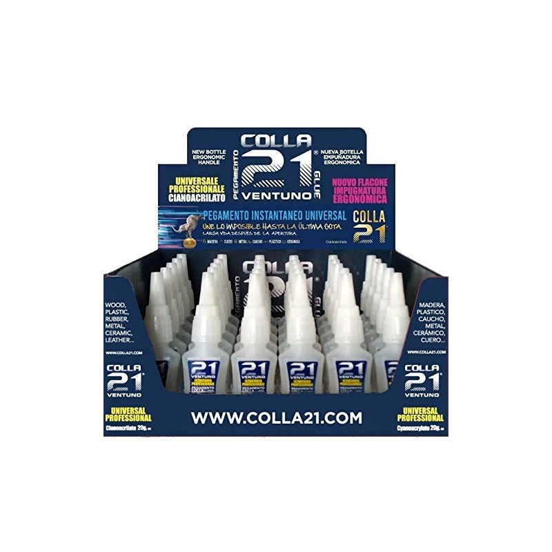 Colla 21 Universalcolle Cyanacrylat,Verklebt Haut und Augen in Sekunden,20 g