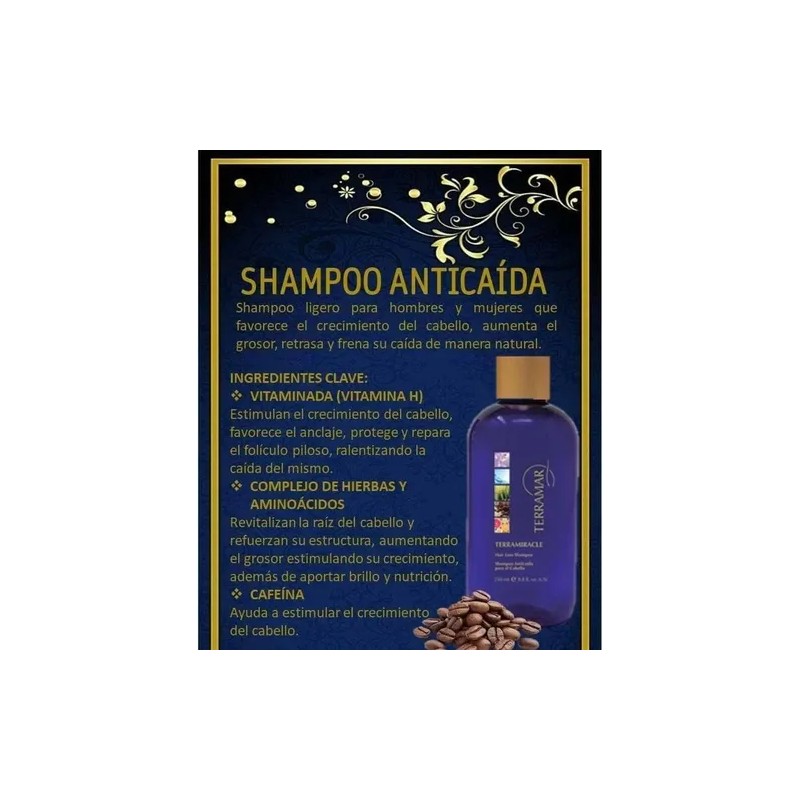 Pack 3 Set Anticaida Shampoo + Suero Crecimiento + Gel
