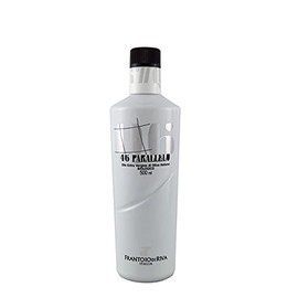 46 Parallelo Organic | Italian Extra Virgin Olive Oil from Lake Garda | 2020 Harvest | Varietal Blend | 0.5 Liter (16.9 Ounce) White Painted Bottle