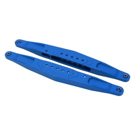 2PCS RC Rear Lower Trailing Arm Aluminum Alloy High Strength for Losi Baja Rey Hammer Rey 1/10 RC Car Dark Blue