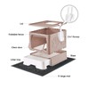 Medario Cat Litter Box with X-Large Litter Mat and Scoop,