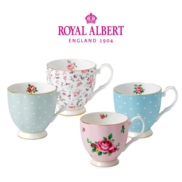 Royal Albert New Imperial Rose Footed Mug 2P (Optional), Confetti