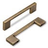 SYZOW 6 Pack Kitchen Cabinet Handles Antique Brass Cabinet Pulls