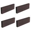 Qianly 4x Black Ebony Lumber Block Crafts Bridges Instruments Musical