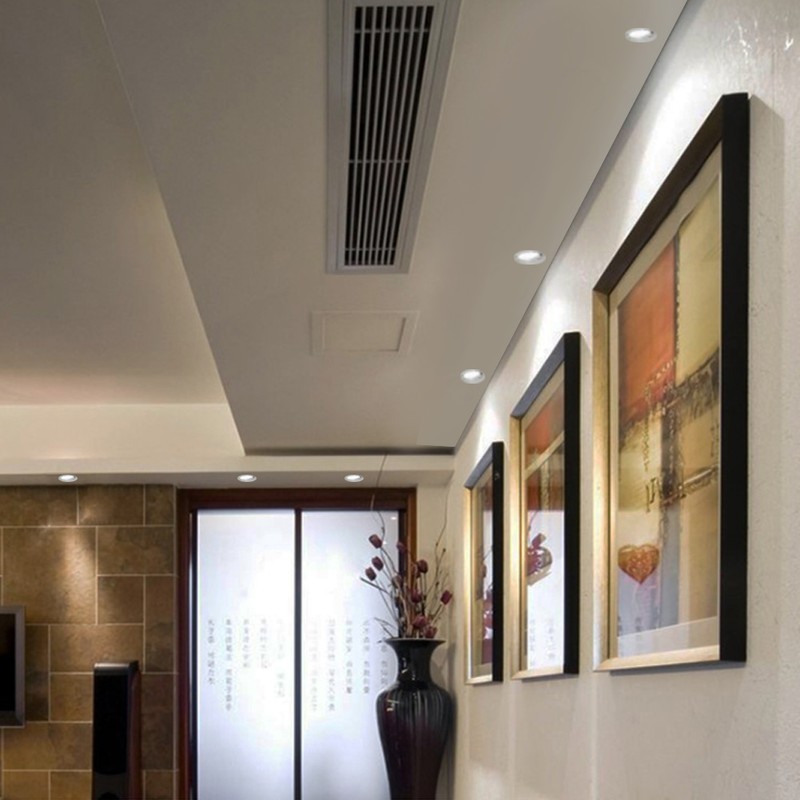 COB Aluminium LED Ceiling Light Recessed Downlight Indoor Decoration Lamp