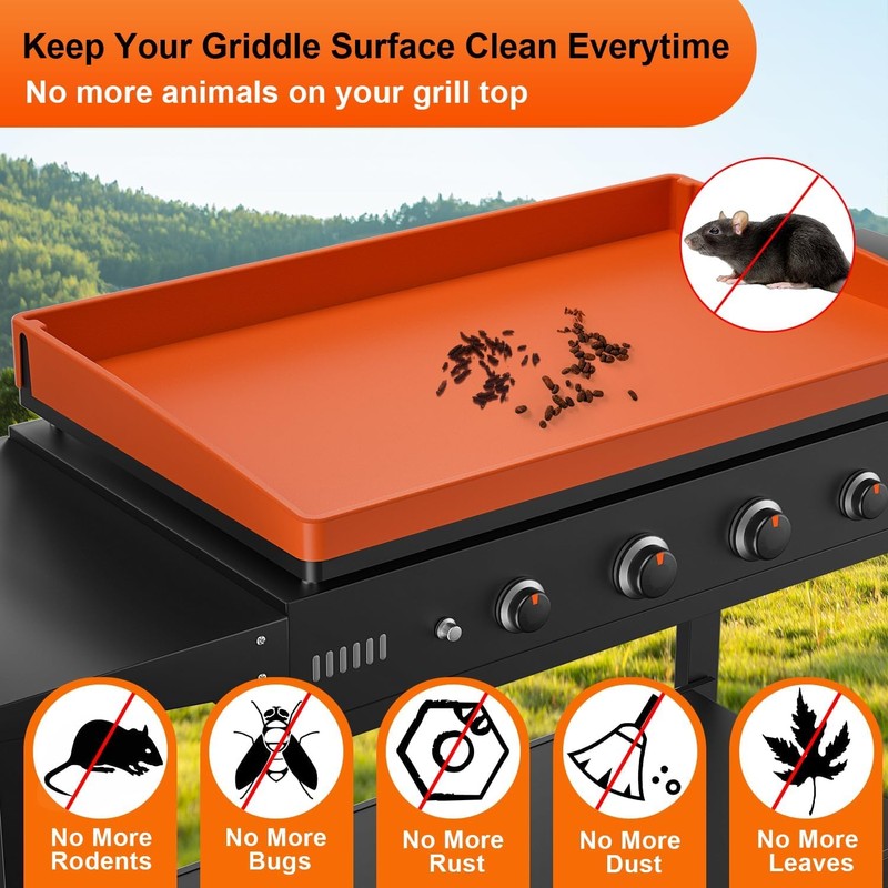 Upgraded Blackstone 36 Inch Silicone Griddle Cover, Full Wrap-Around Edge,