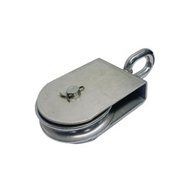 DBMIMPORTERS Marine 3" Sheave Square Block 1/2" Rope Wire Pulley 1400Lb WLL Stainless Steel