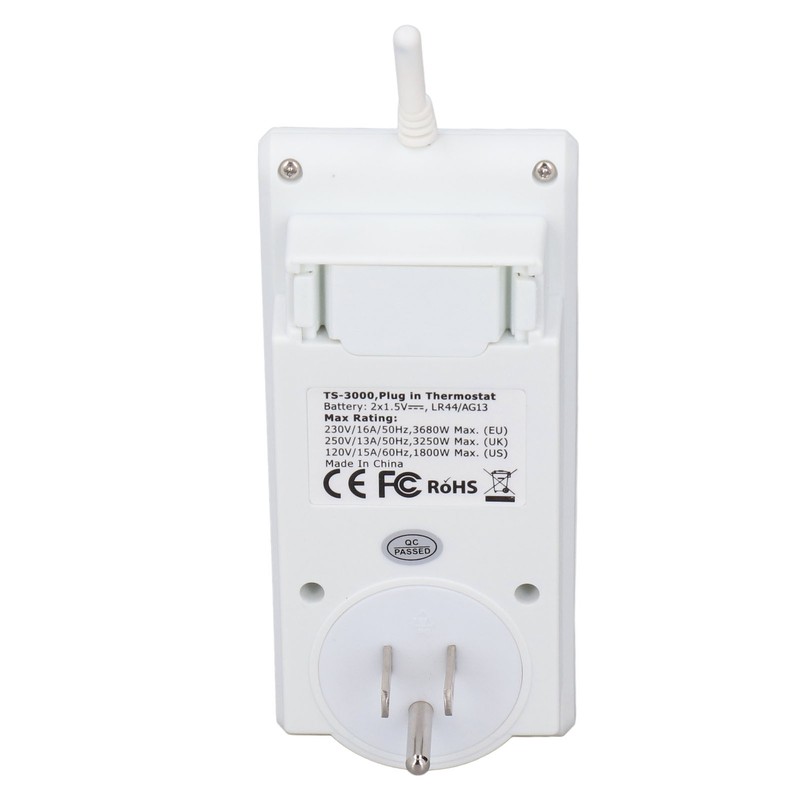 Thermostat Outlet Wireless Programmable Automatic Temperature Controller Socket Switch US