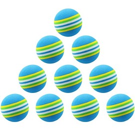 WHYHKJ 12pcs EVA Foam Golf Practice Balls Sponge Indoor Golf Practice Ball Training Aid, Blue