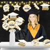 36Pcs Gold White Graduation Centerpieces for Tables 2025 with Lights