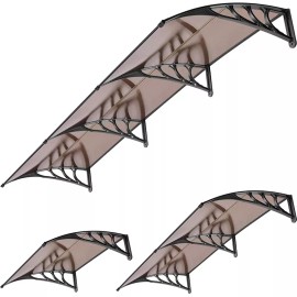 Unbranded 40"x 40"/80"/120" UV Protector Front Door Window Awning Cover Outdoor Canopy - 40'' x 120'