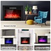 MAT EXPERT 28.5’’ Electric Fireplace Inserts, 750 W/1500W Fireplace Inserts