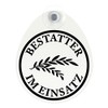 Schild, Autoschild Bestatter im Einsatz Dienst mit Saugnapf, 1,1mm wetterfestes