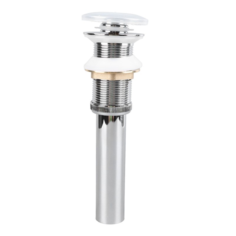 Bathroom Pop Up Drain Control Water Flow Copper Chrome Plating