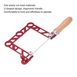 Kadimendium Mini Woodworking Hand Saw, Fretsaw U-Shape Wooden Handle Fretsaw Woodworking, Jewellery, Metal Making (4 Inches)