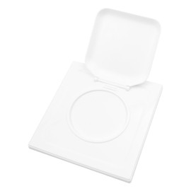 Hsthe Sea Dryer Exhaust Vent Cover, Dual Door Dryer Vent Guard with 4 Screws Outside Dryer Vent 4 inch Duct Cover, House Vent Covers Exterior, Easy Installation (White)