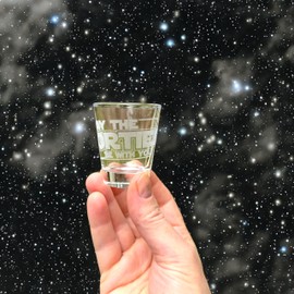 2oz May the Forties be with You Shotglass LASER