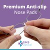 GMS Optical D Shape Screw-in Soft Silicone Eyeglass Nose Pads