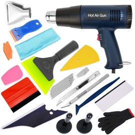 CARTINTS Car Paint Protection Vinyl Film Tool Kit, Window Tint Tools Includes Heat Gun, Squeegee, Scraper, Utility Knife, Edge Trimming Tool, Glass Wiper